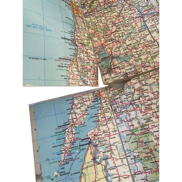 Minnesota Wisconsin Rand McNally Folding Road Maps Lot of 4 Navigation Travel Ha - Picture 7 of 12